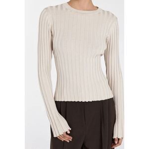 DISSH Ada Ribbed Knit Long Sleeve Stone Medium